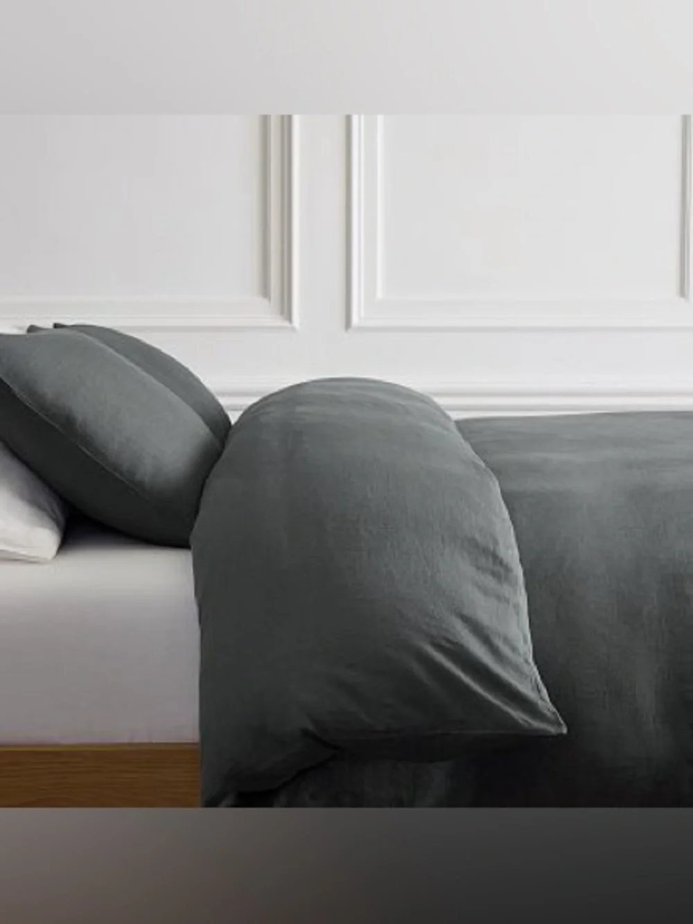 EUC West Elm Charcoal Gray Cotton Duvet Cover - Full/Queen